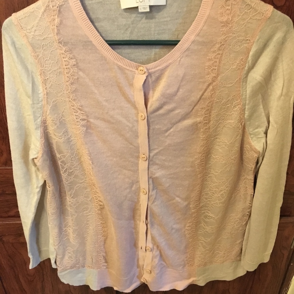 ****SOLD**** Loft cardigan size L